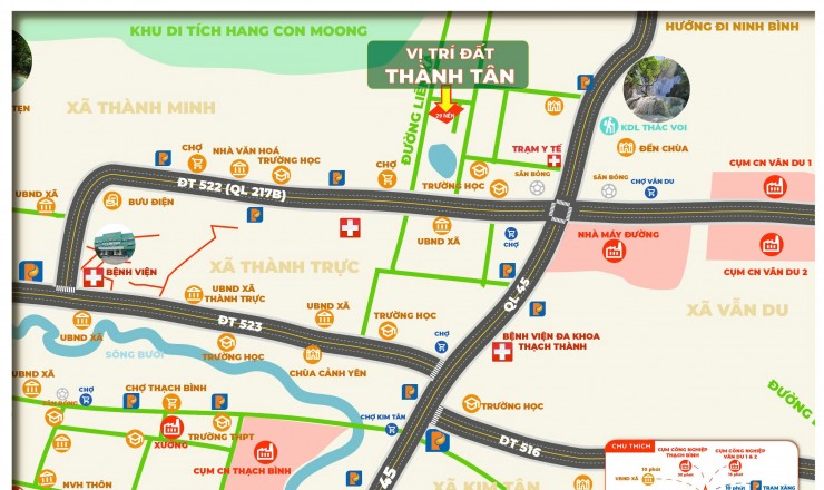 Bán đất nền giá rẻ tại Thành Tân, Thạch Thành, Thanh Hóa. Có sổ đỏ. Đầu tư sinh lời cao